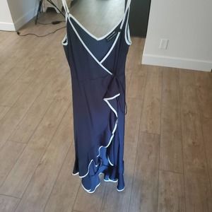 The Fifth Label navy and white ruffle dress size medium